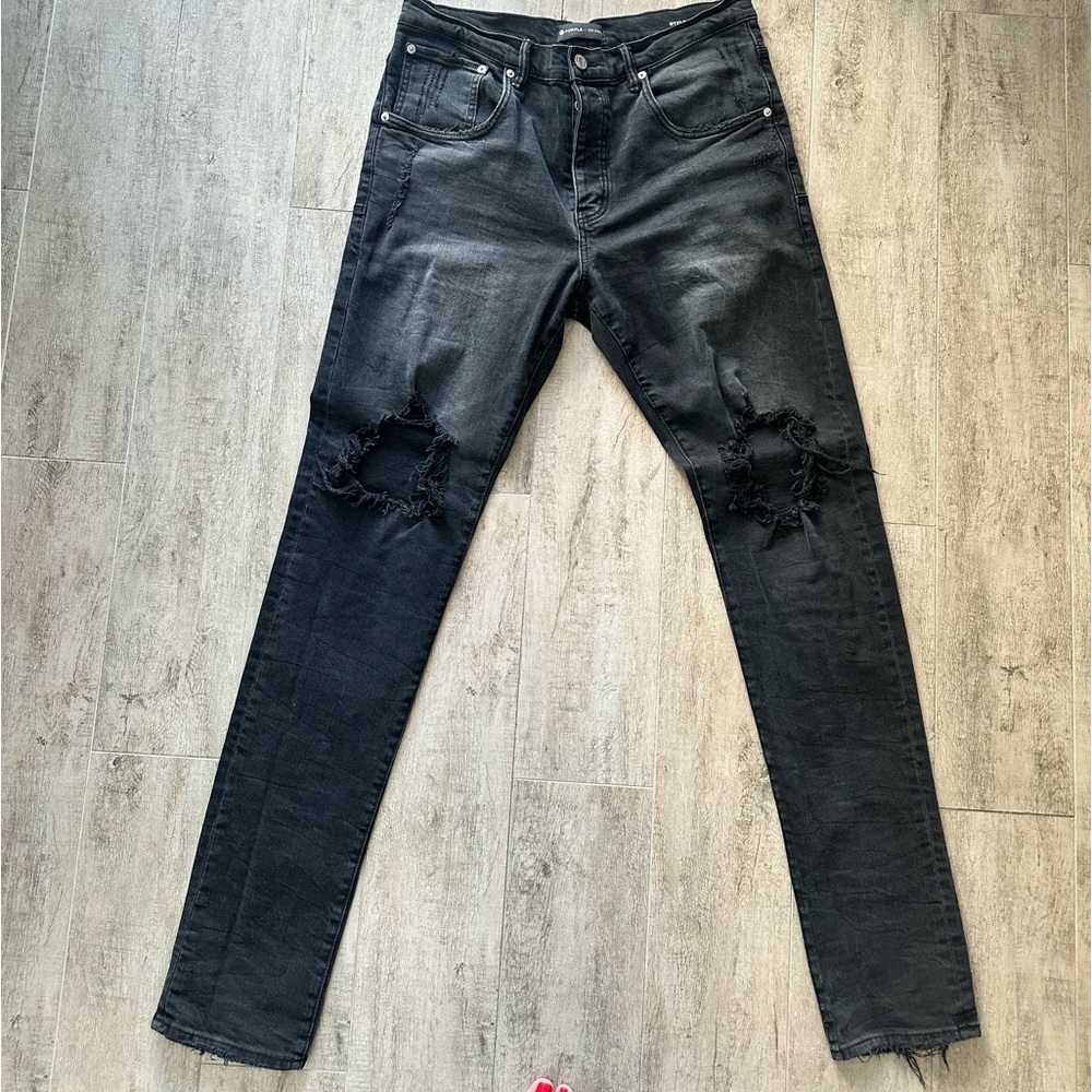 Purple Brand Jeans-Black Size -36-alterd